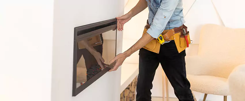 Metal Fireplace Installation in Manchester, Connecticut