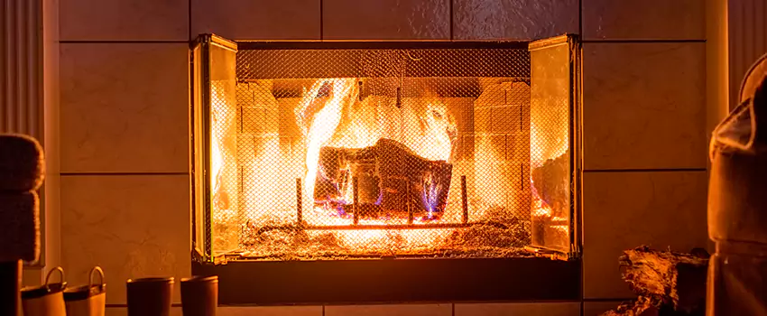 Mendota Hearth Landscape Fireplace Installation in Manchester, Connecticut