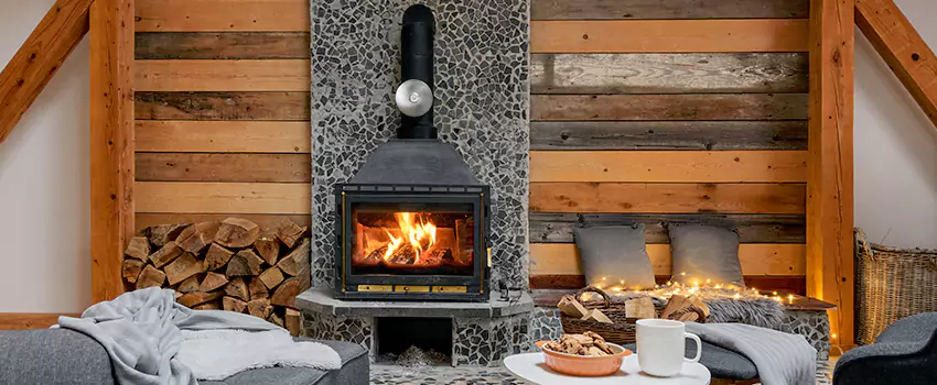 Thelin Hearth Products Direct Vent Gas Stove Fireplace Inspection in Manchester, Connecticut